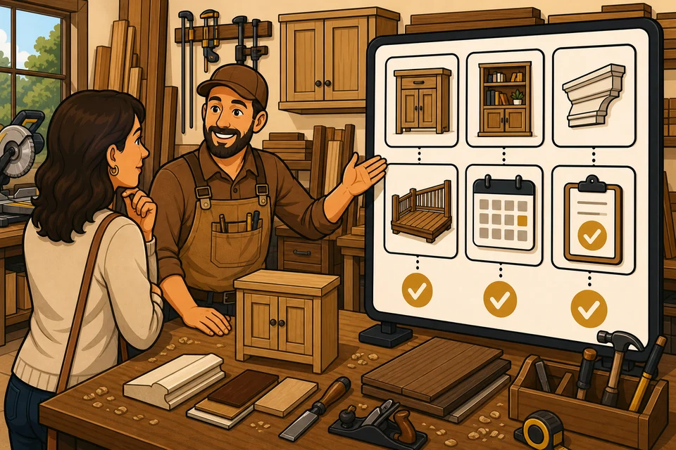 Carpenters & Woodworkers trust-builder illustration for project inquiries stay obvious.